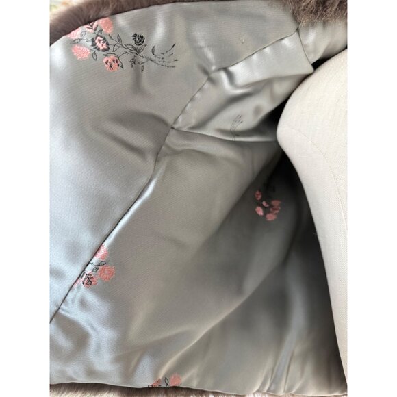 Vintage 40's Smoke Gray Muskrat Fur Stole Capelet - Picture 12 of 16